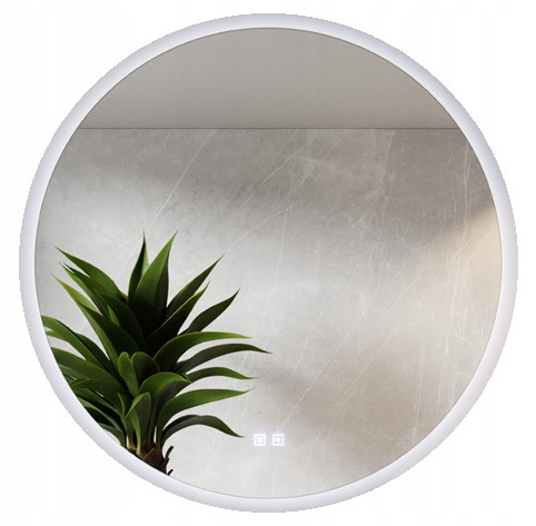  Runder LED-Spiegel 3in1 Drei Farben mit Heizmatte 90CM