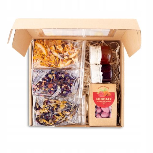  Set Früchtetee Mandeln in Schokolade, Süßigkeiten, Snack, GESCHENK
