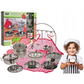  Set Metalltöpfe + Zubehör 23-teilig.