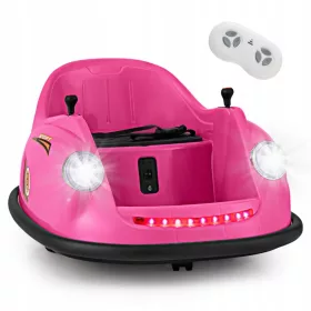    Elektrisches Spielzeugauto für Kinder 360° Stoßstange rosa