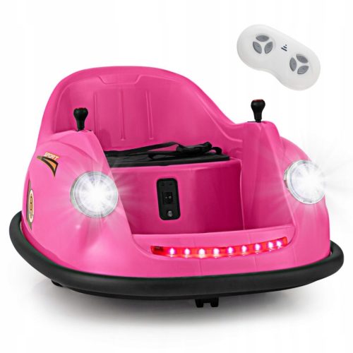  Elektrisches Spielzeugauto für Kinder 360° Stoßstange rosa