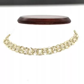  GOLDARMBAND – A'LA AWNING-MUSTER, VOLL GLÄNZEND