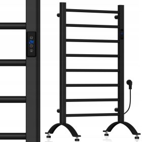    Elektrischer Badheizkörper Maltec 200 W 500 x 905 mm schwarz