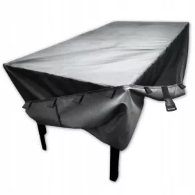   Wasserdichter Schutzbezug für Gartentisch, Umfang 900 cm, Schwarz
