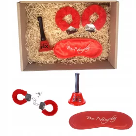    Junggesellinnenabschiedsset, Handschellen, Glocke, Sex-Stirnband, Geschenk für Frau