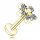  TITAN-LABRET-OHRRING, GOLDBLUMEN-OHR-HELIX-ZIRKONIA 1,2/6