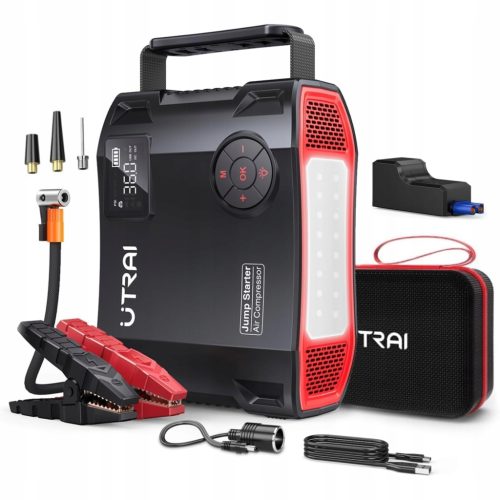  JUMP STARTER BOOSTER STARTERGERÄT POWERBANK KOMPRESSOR SET 2000A