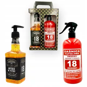    GESCHENKSET FLÜSSIG in Form von WHISKY FEUERLÖSCHER zum Geburtstag 18 30 40 50 60 70