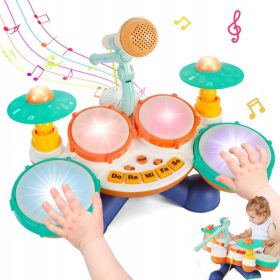  DRUM SET 38CM MIKROFONINSTRUMENT FÜR 1 JAHR ALTE JUNGEN
