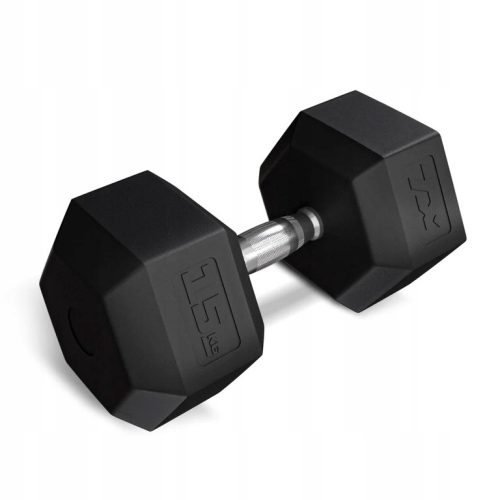  Trex Sport 1x 15 kg beschichtete/gummierte feste Hanteln