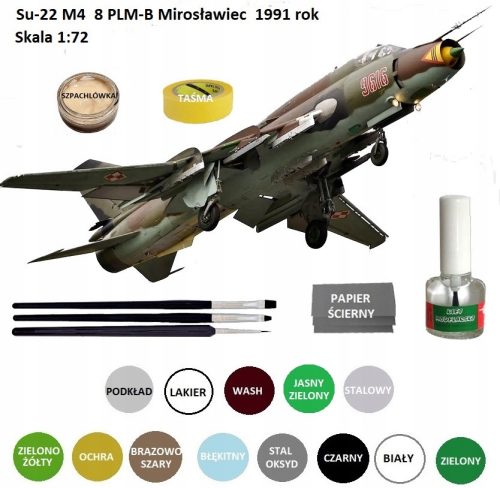  FLUGZEUGMODELL zum Zusammenbau Su-22M4 Monteur, Farben, Grundierung, Lack...