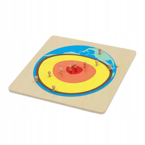  Holzpuzzle zum Spielen von Geografiematerial
