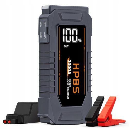  HPBS 3000A Batterie-Booster für 12-V-Autos mit LCD-Bildschirm