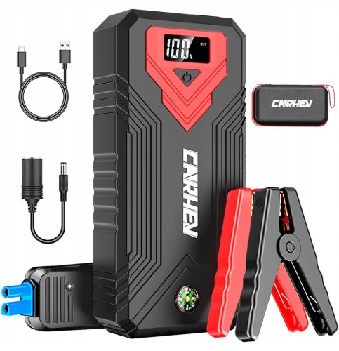  CARHEV Start-Powerbank 3000 A 24000 mAh LCD 8L Benzin 8L Diesel