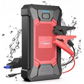    YABER Starthilfe Powerbank 2000A Tragbarer Batteriestarter LED IP66