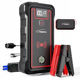   YABER Powerbank 5000A 23800mAh Starthilfe Kabelloses LED-Ladegerät
