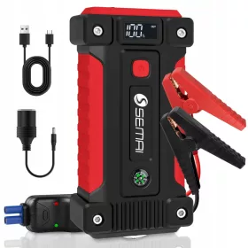    SEMAI Powerbank Starter 2000A 12000mAH 12V USB LED LCD Benzin Diesel