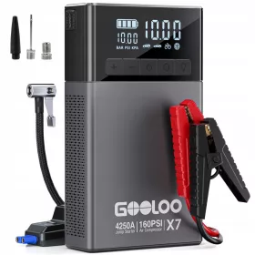    GOOLOO X7 Powerbank Kompressor Starthilfe 4250A 160 PSI 12V Typ-C