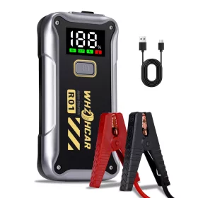    WHZOHCAR Powerbank 4000A Auto Starthilfe 12V LCD LED Booster