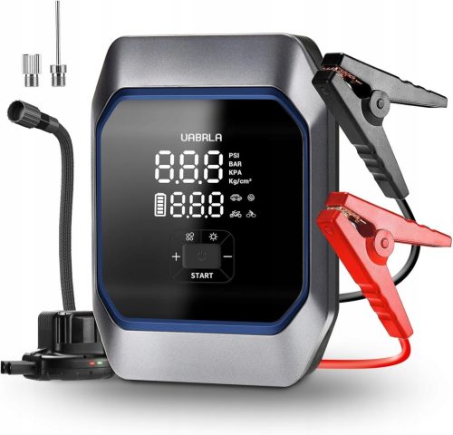  UABRLA Powerbank mit Kompressor 4000 A 160 PSI, bis zu 8,5 l Benzin, 8,0 l Diesel