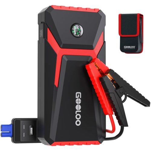  GOOLOO 2000A Start-Powerbank für 6,0 l Benzin, 4,0 l Diesel, 12 V LED