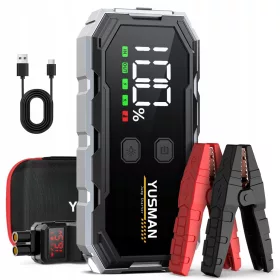    YUSMAN Start-Powerbank 4000 A 12 V, 8 l Benzin, 6 l Diesel, LCD-LED