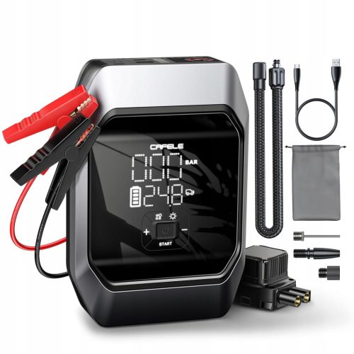  CAFELE 5in1 Zuverlässiger Autostarter mit 160PSI 1000A Kompressor