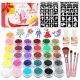  Glitzer-Tattoo-Set für Mädchen, 31 Farben, temporäres Tattoo