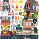  Registrierkasse, Supermarkt, Ladenwaage, Scanner, Verkaufsstand, Zubehör, 42-tlg. WOOPIE
