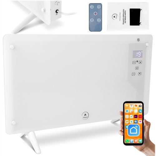  ELEKTRISCHE HEIZUNG, KONVEKTOR, ENERGIESPARENDES WIFI-GLASTHERMOSTAT