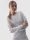  Damen-Sweatshirt ohne Reißverschluss ohne Kapuze 4F 4FWMM00TSWSF1469 - grau