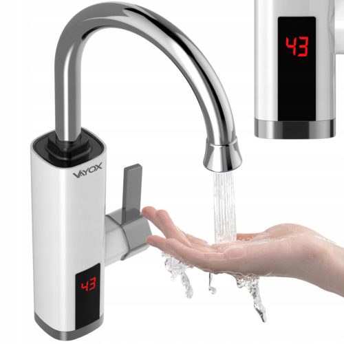  DURCHLAUFWASSERHEIZER, ELEKTRISCH, LCD-Wasserhahn, VAYOX-KÜCHENwasserhahn