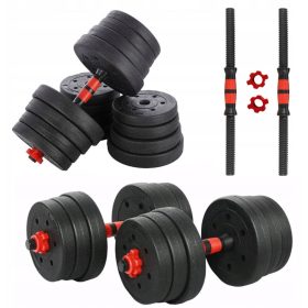  Bitumenhanteln 2x15 kg, verstellbar, Set 30 kg