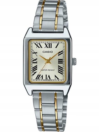  Casio Damenuhr LTP-V007SG-9B + BOX Römische Ziffern Gold-Silber + BOX