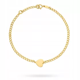  WUNDERSCHÖNES 585 GOLD HERZ-ARMBAND 14k