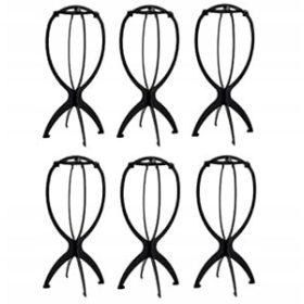    Perückenständer, Perücken, Schaufensterpuppe, faltbarer, tragbarer Perückenständer, 6 Stück