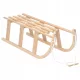  Klassischer Schlitten mit Seil 110x40x34, naturfarben