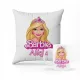  KISSEN + BECHER-SET, GESCHENK FÜR EIN BARBIE-BABY, BARBIE-PUPPE + NAME #2