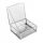  GRAZIA Schmuckkästchen mit Zopf, Silber, 13x11x5 cm HOMLA