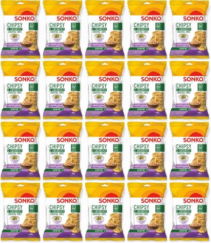 Chips aus Kichererbsen mit Rauchschinken-Geschmack, 60g - Sonko