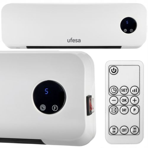  Luftschleier-Heizlüfter über dem Türfenster, 2000 W + Fernbedienung