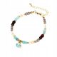  Armband mit Citrin, Granat und Amazonit, NATURSTEIN