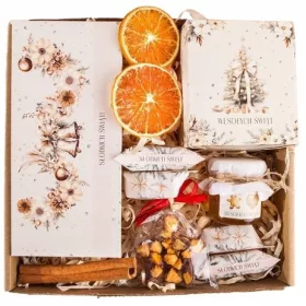    GESCHENKKORB WEIHNACHTSGESCHENKBOX mit Süßigkeiten GESCHENK