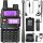  BAOFENG UV-5R 8W PMR FM WALKIE TALKIE RADIO TELEFON + HANDSET