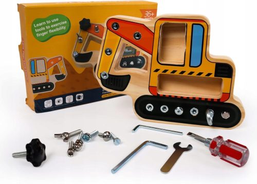  ATISTRESS TOY HOLZBAGGER MANTESSORI SCHRAUBENBRETT GESCHENK