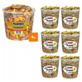 Haribo Goldbären Minibeutel im Mehrweg-Eimer, 6 x 1 kg