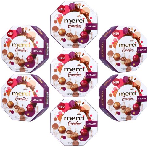 Merci Lovelies Creamy Pralinen - Verschiedene Sorten, 185g