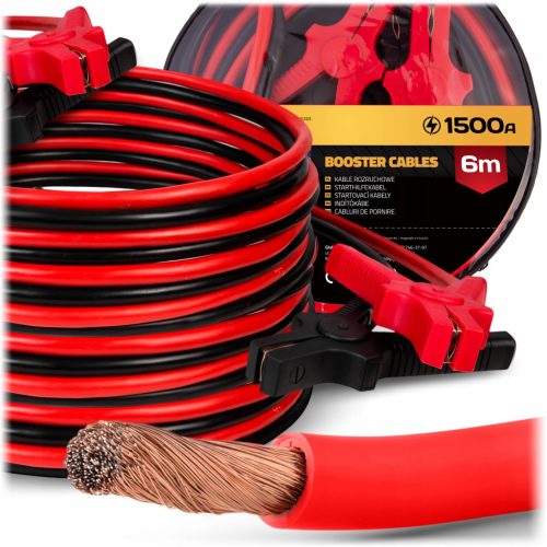  KABEL, STARKE BOOTKABEL, 1500A, 6M Länge