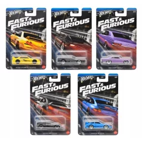   Hot Wheels Fast & Furious 2024 HRW51-55 5-Wagen-Set – Nissan Skyline GT-R, Porsche 911 GT3 RS und mehr