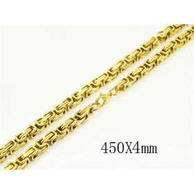    Herrenkette aus Chirurgenstahl, königliches Goldgeflecht, 45 cm, 4 mm, neu